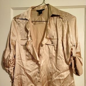 Silk Stretch Shirt, White House Black Market